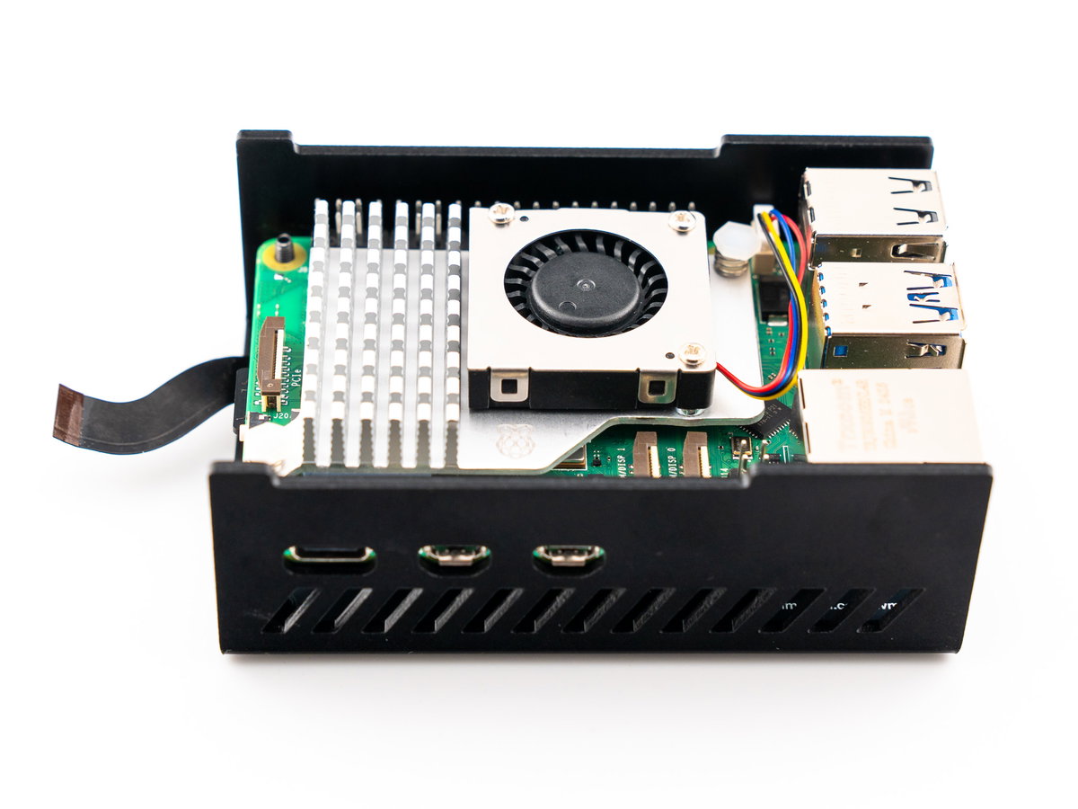 Inserting the Pi into the case