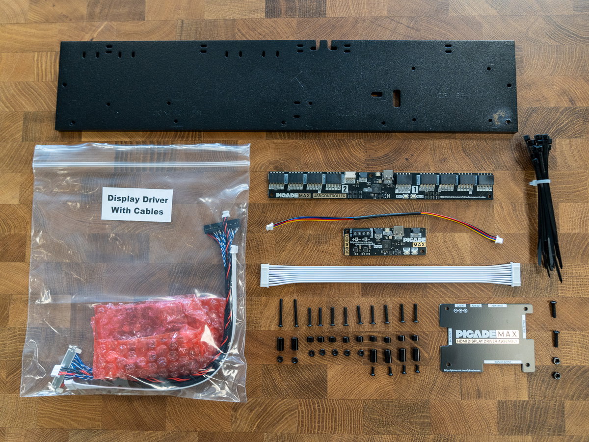 Panel K, display driver boards, controller board, audio board, and fixings