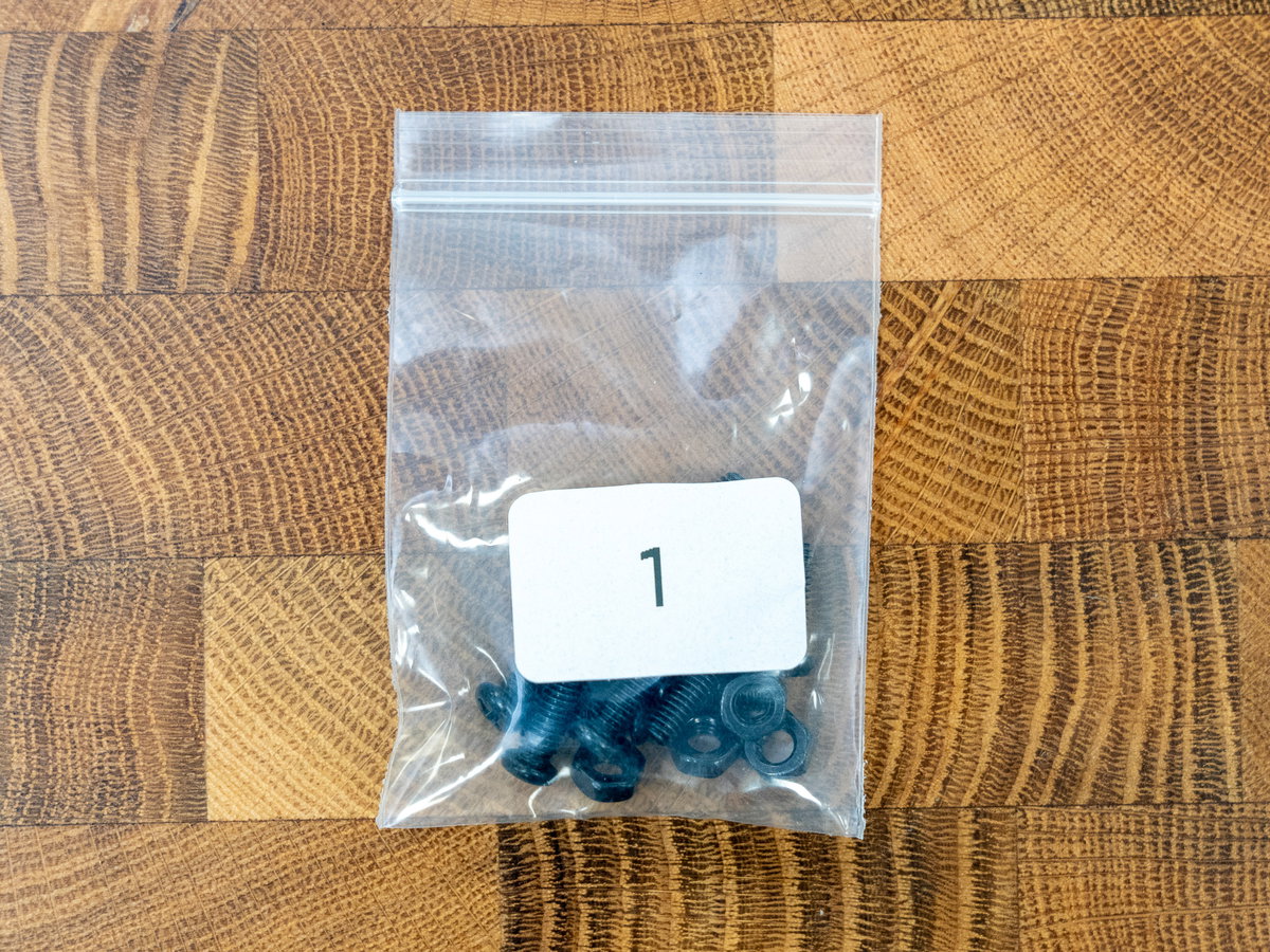 M4 nuts and bolts from bag 1