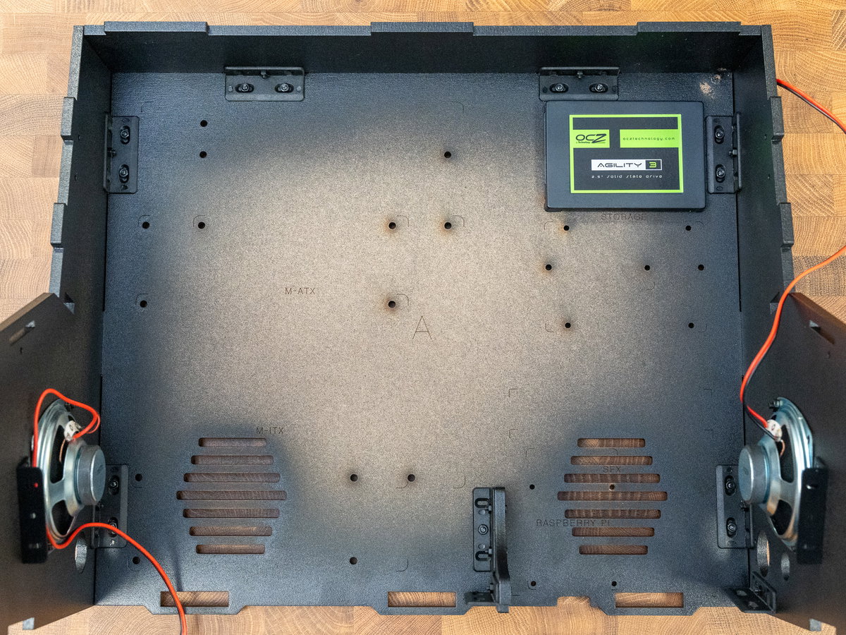 SSD mounting position inside the Picade Max cabinet