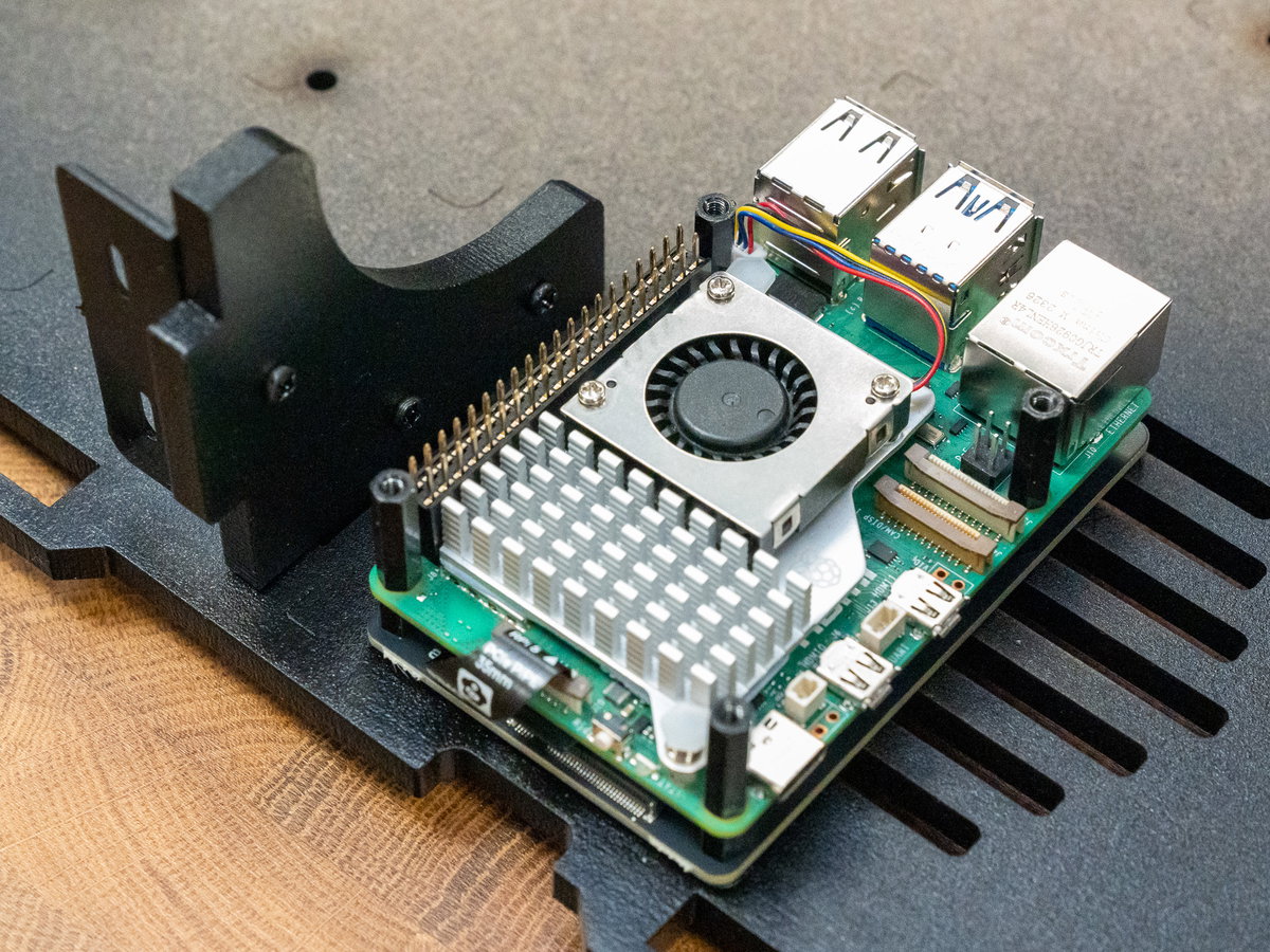 17mm standoffs fitted above the Raspberry Pi and NVMe Base