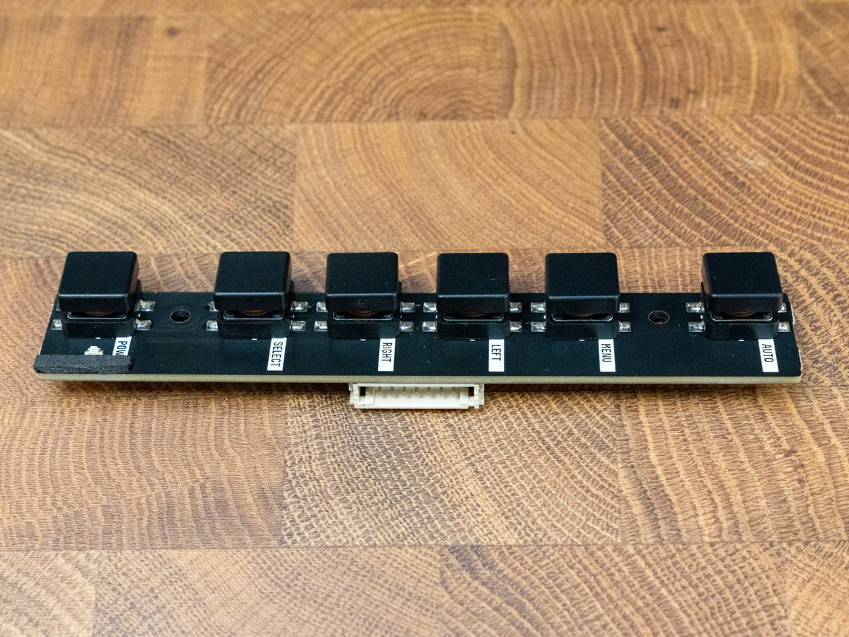 Black keycaps fitted to the Picade Max LCD Keypad board