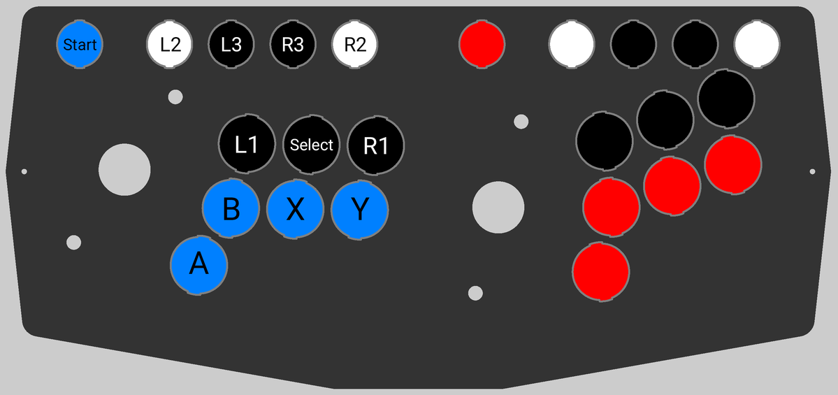 Picade Max two-player button layout