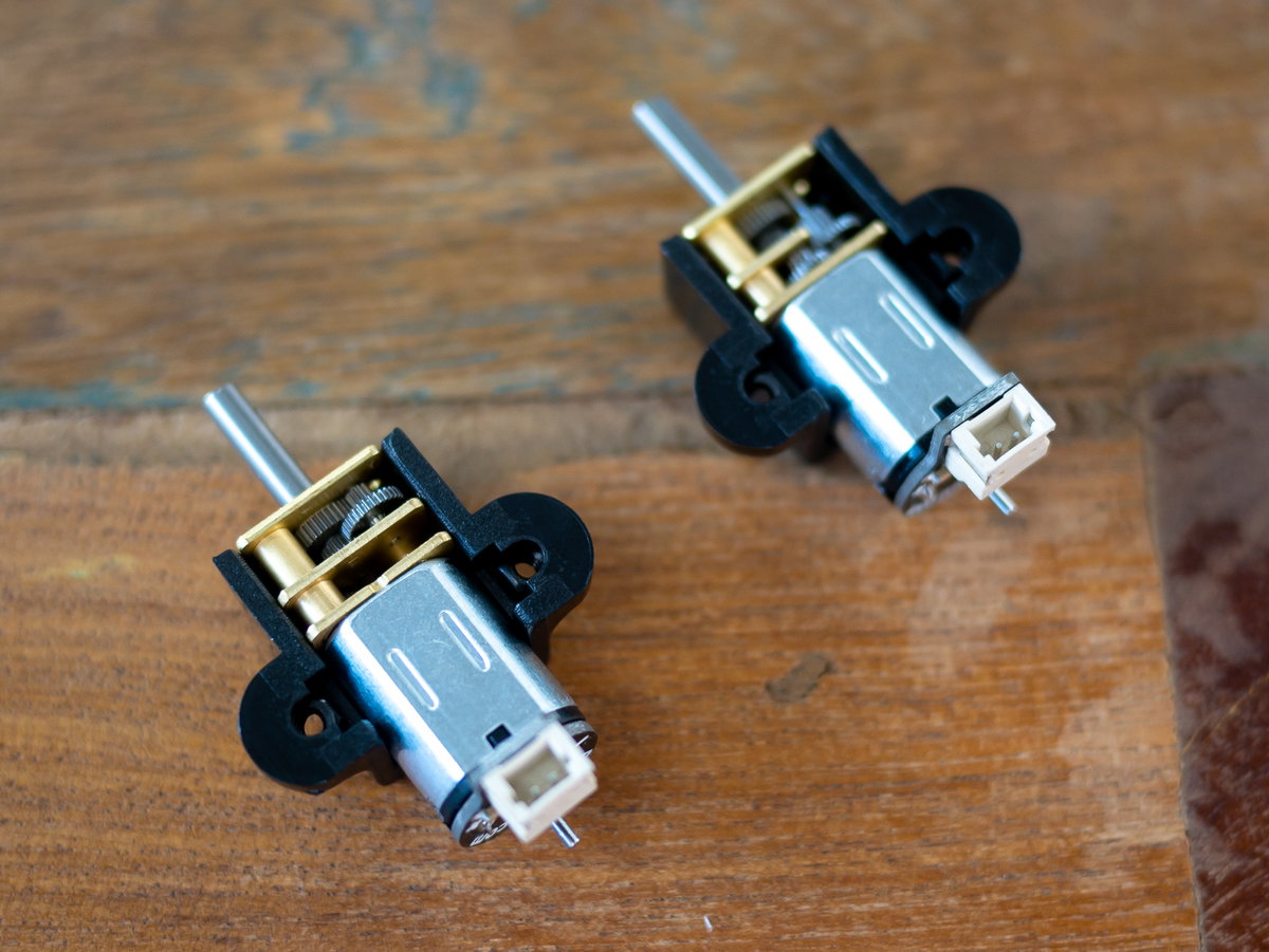 Motors in motor brackets