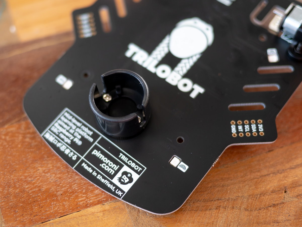 Castor housing mounted on main board