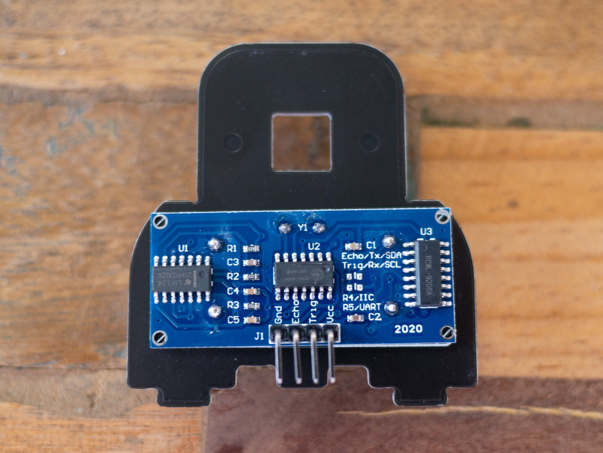 Ultrasound sensor in Trilobot front board