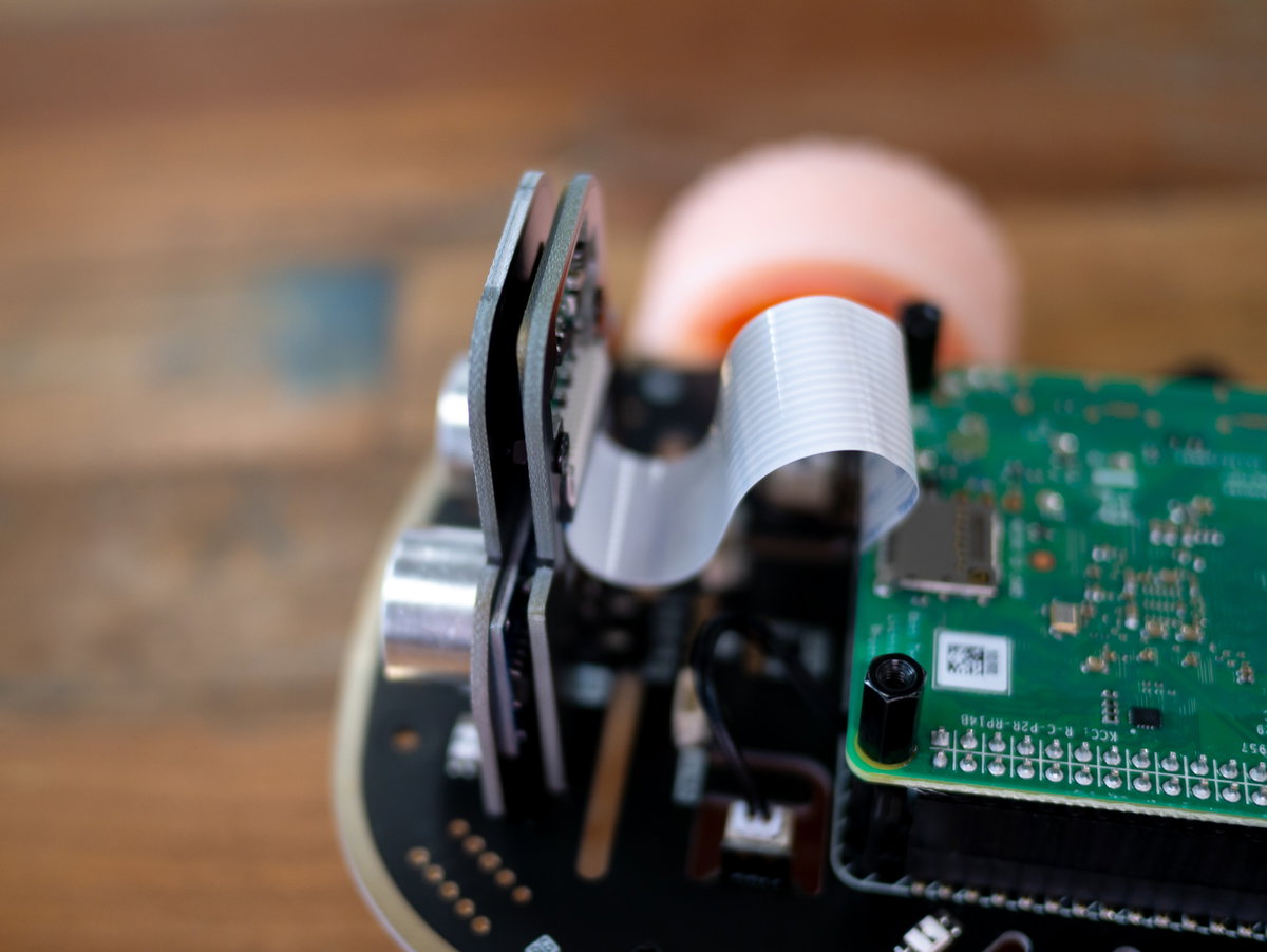 Inserting the camera board