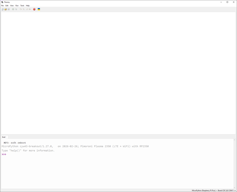 None Screenshot of Thonny