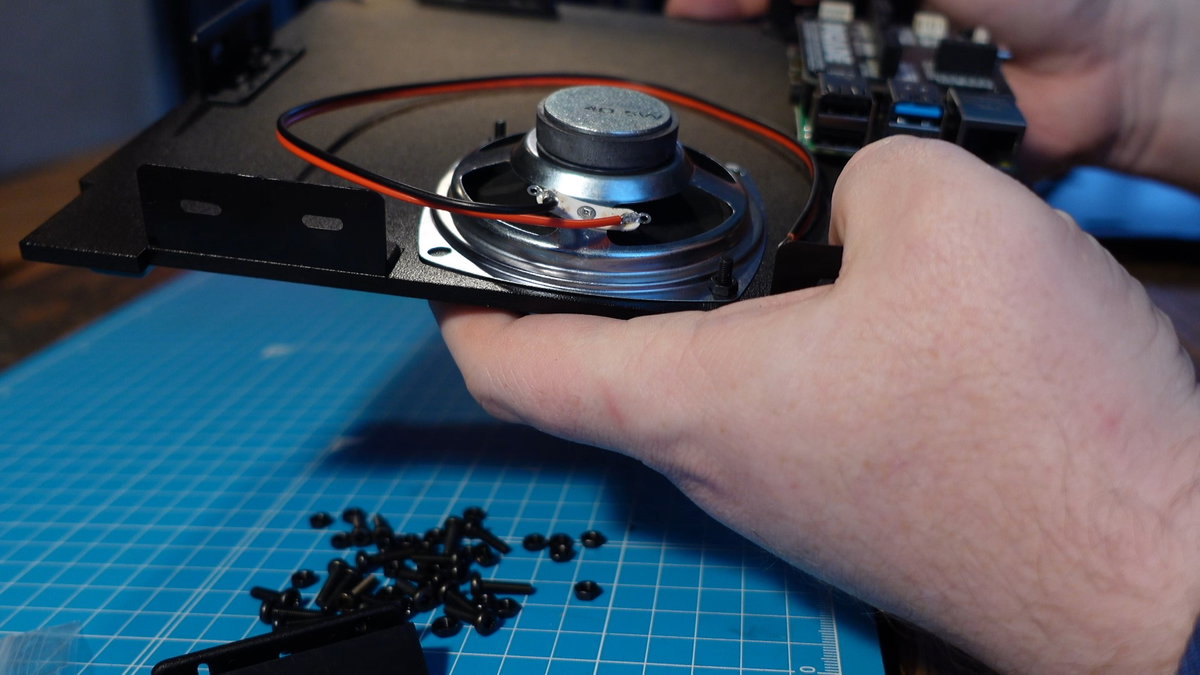 Speaker positioned on the label side of Picade panel A