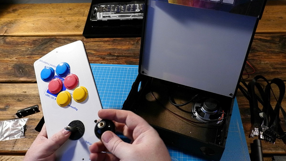 Fitting the joystick to the console