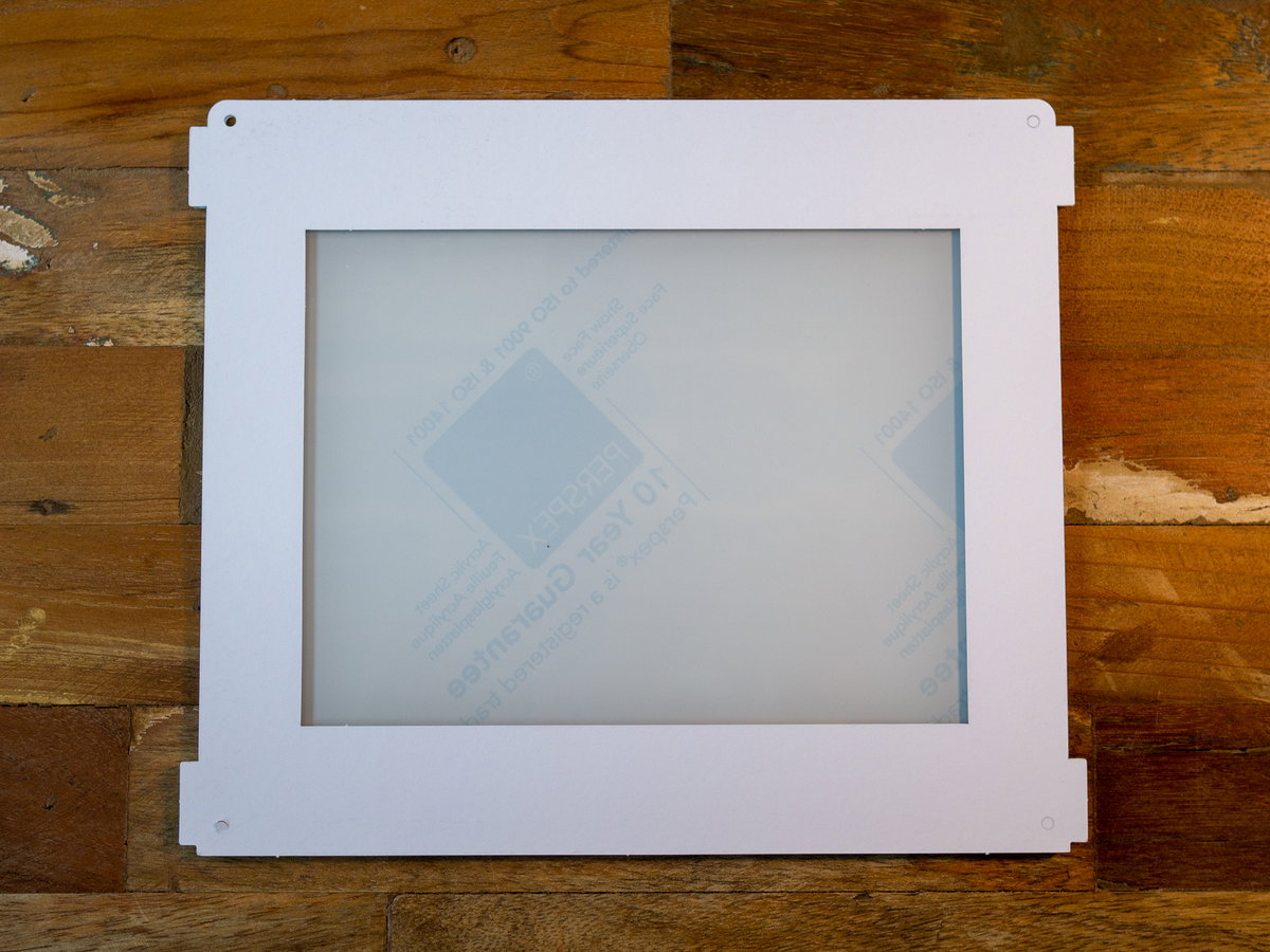Large square acrylic panel with artwork