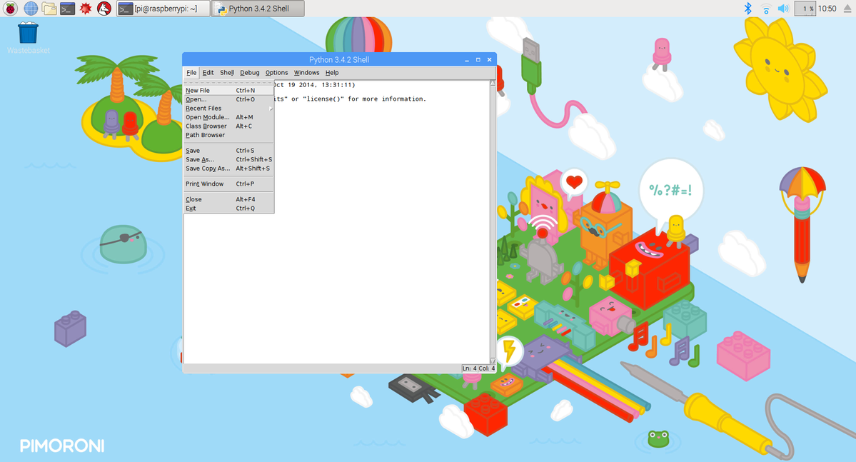 A nice new file in Python