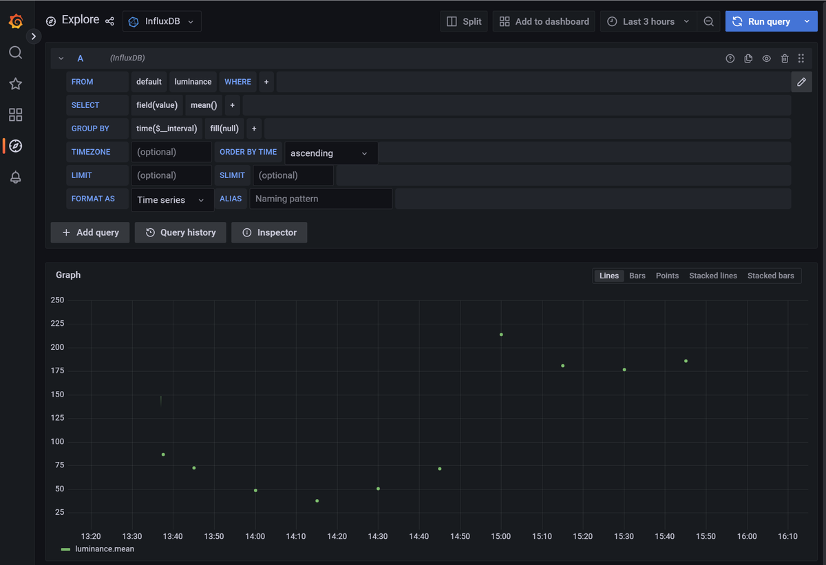 Viewing the query results