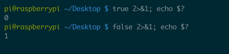 Bash True and False