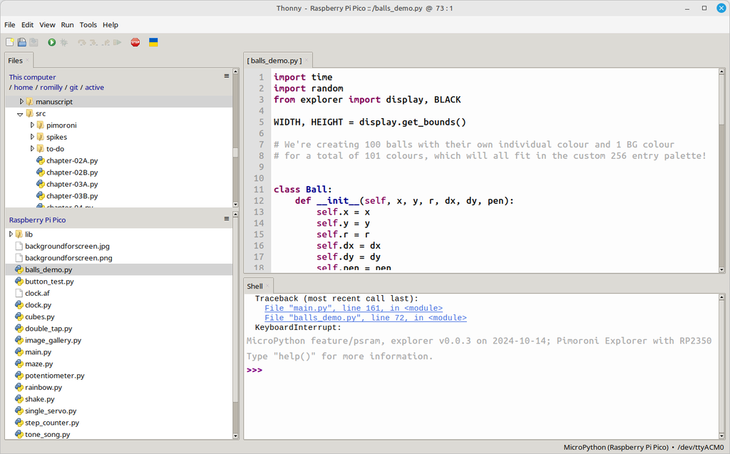 Getting Started with Pimoroni Explorer