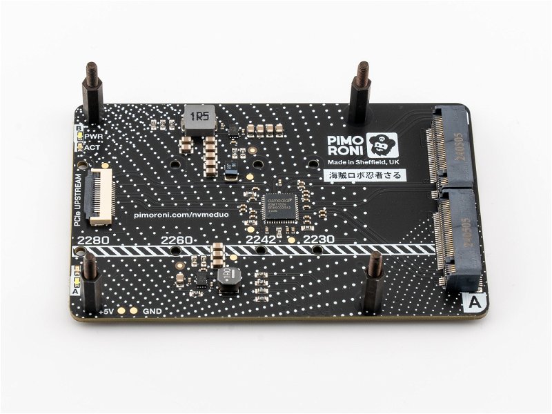 NVMe Base Duo with HAT Standoffs