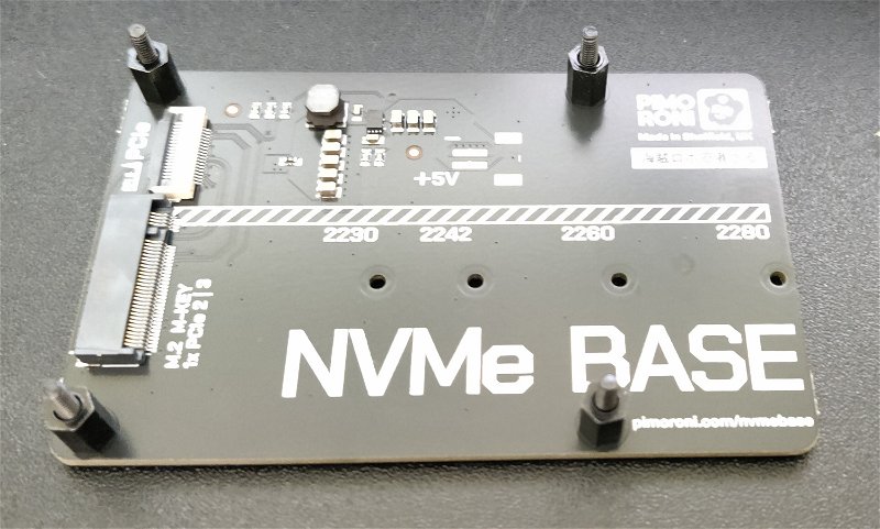 NVMe Base with HAT Standoffs