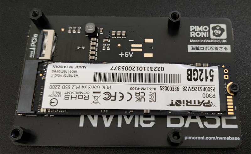 NVMe Base with SSD Secured
