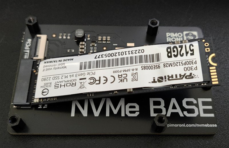 NVMe Base with SSD Unsecured