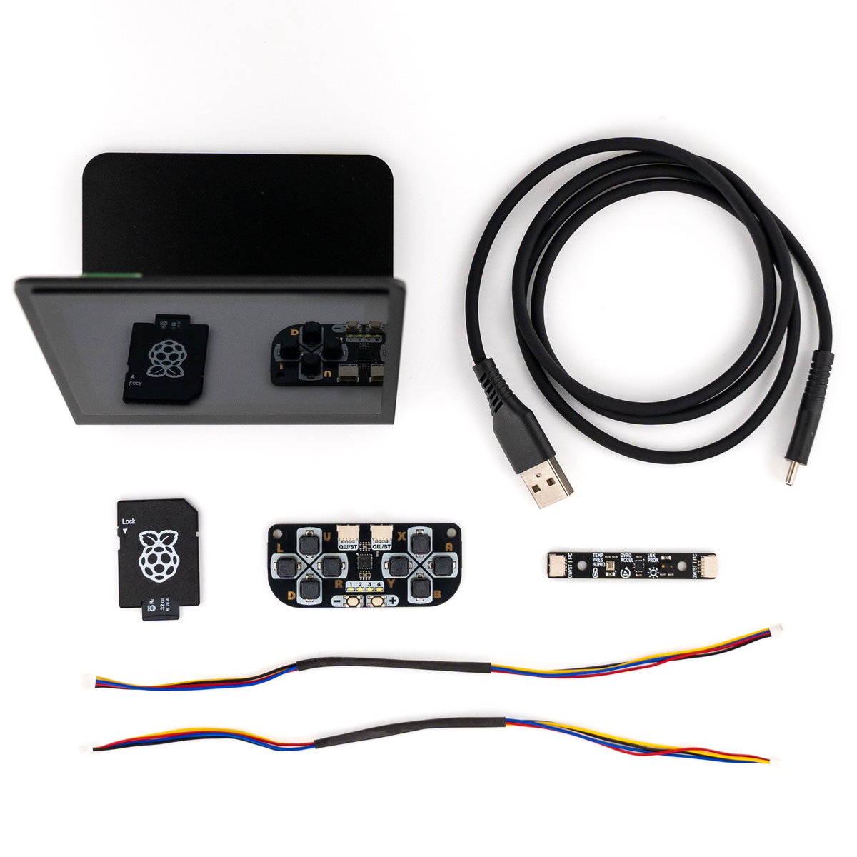 A top down shot showing the contents of the Starter Kit