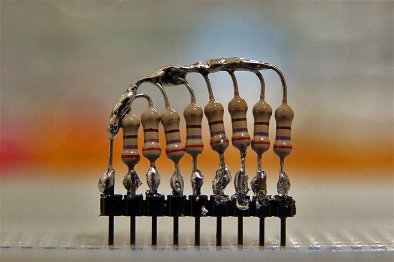 Resistor network finished