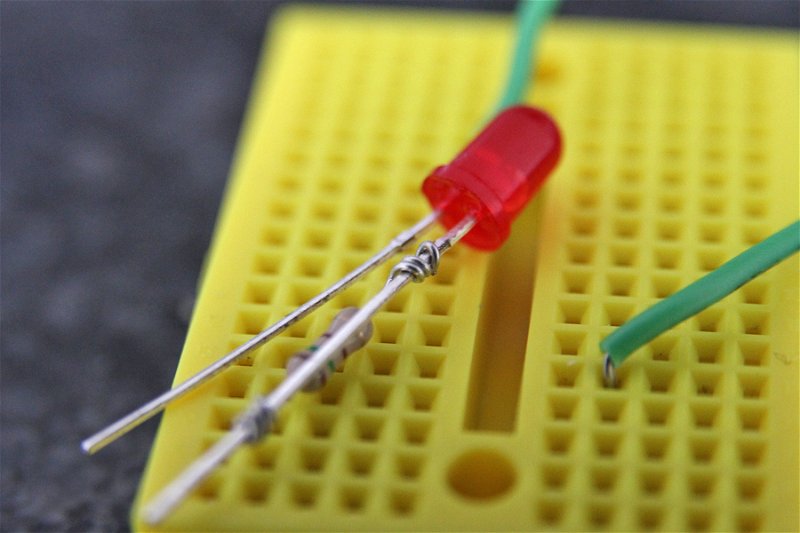 Resistor LED assembly