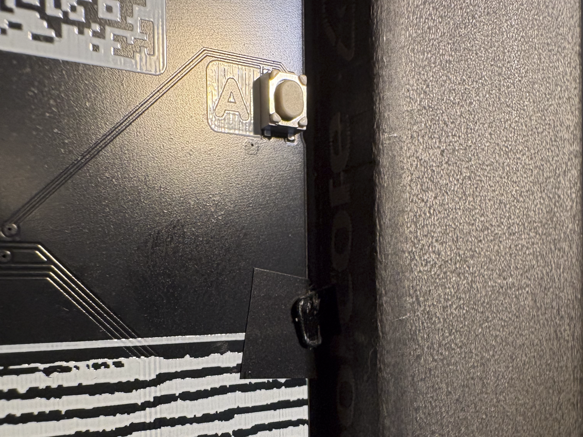 Electrical tape under the metal tabs