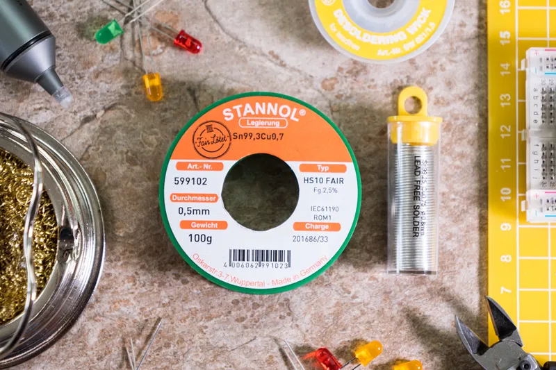 Antex lead-free and Fairlötet fair trade solder